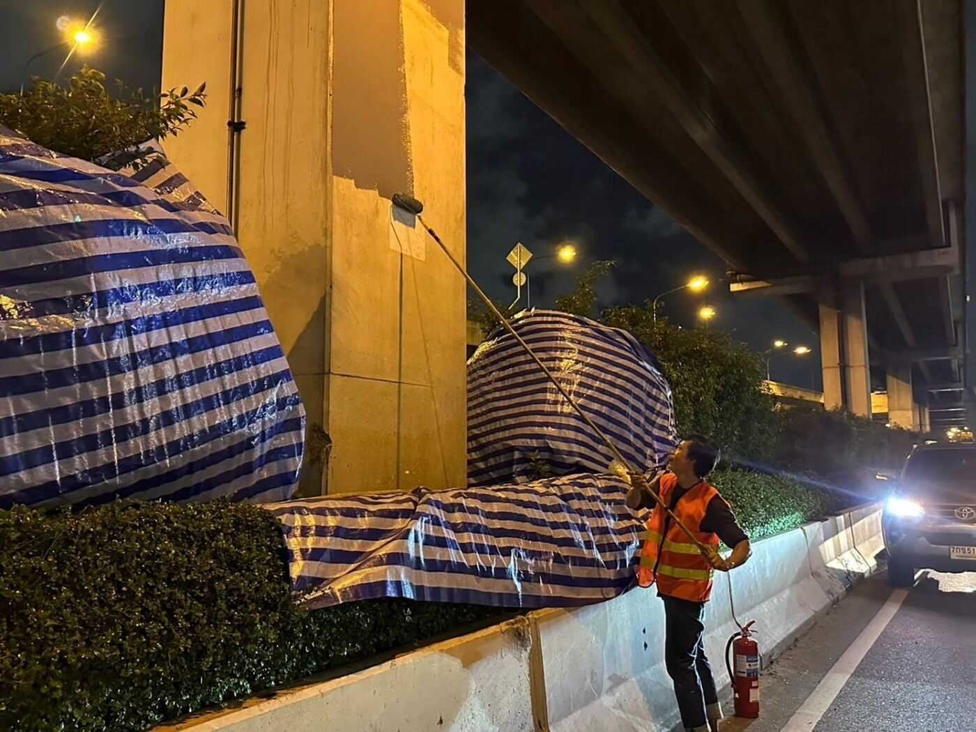 Tollway Piers Protective Coating